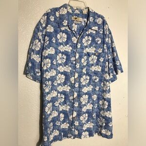 Joe Marlin Mens Button Hawaiian Shirt XLT